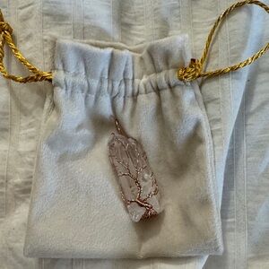 Wire Wrapped Crystal Pendant